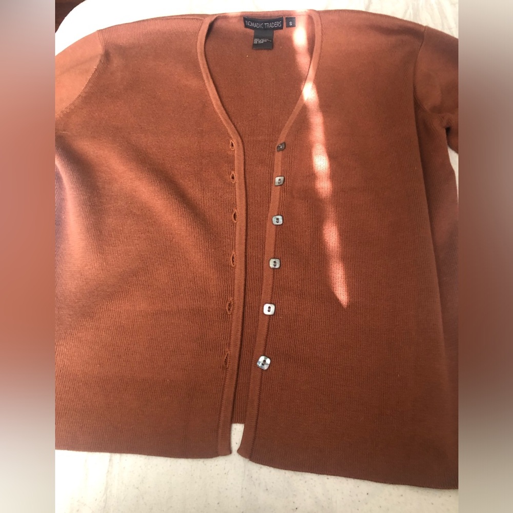 100% cotton long sleeve brown lovely with tank top Mach set toffee color
